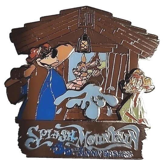 Disney Pin Splash Mountain Disneyland Ride 30th Anniversary 2019 Le 1500 Retired